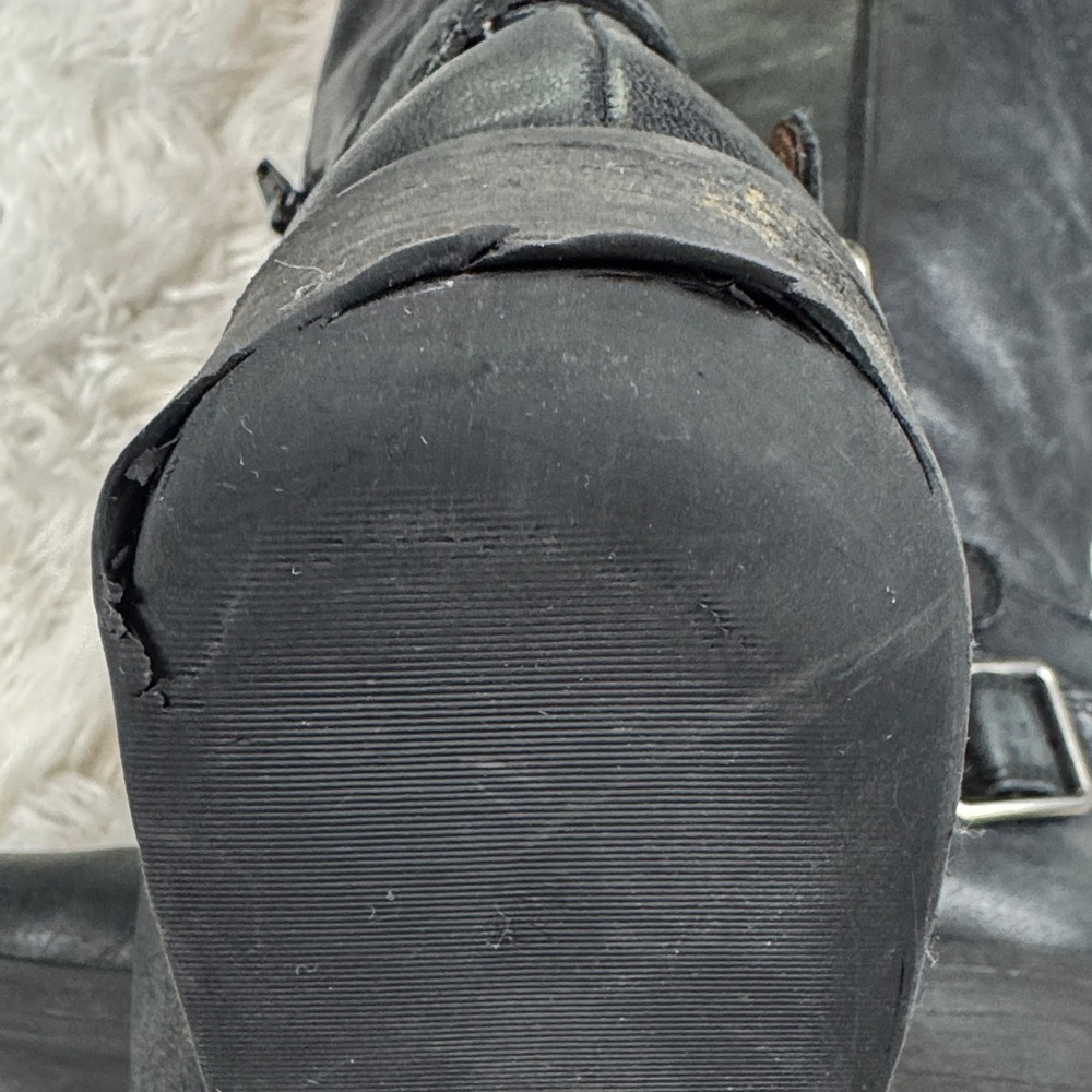 Lucky Brand Black Leather Riding Boots size 7.5M - Picture 10 of 10